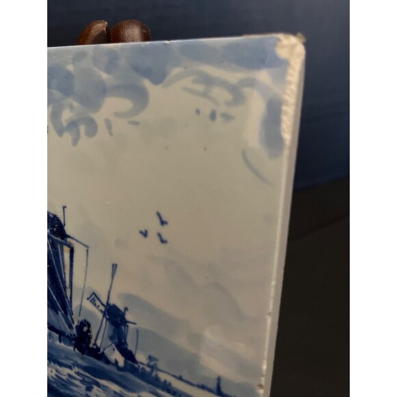 Delft Holland Miniatures & Tile Windmill Design Signed Hand Painted - Picture 13 of 14